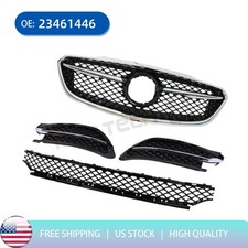 Front Upper Lower Grillefoglight Cover Chrome Set Fits Buick Lacrosse 2017-2019
