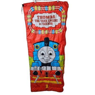 Vtg Thomas The Tank Engine & Friends Sleeping Bag 90s 60 x 150cm Camping Red Bed