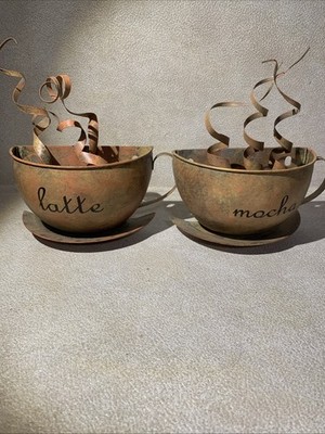 Coffee/Cafe: Latte and Mocha wall decor for kitchen/cafe