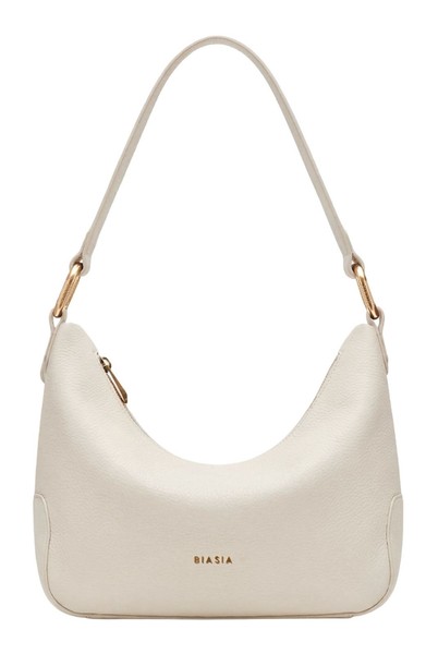 Biasia Noveau Shoulder Bag Schultertasche UmhäNgetasche Tasche Avorio Weiß Neu-image