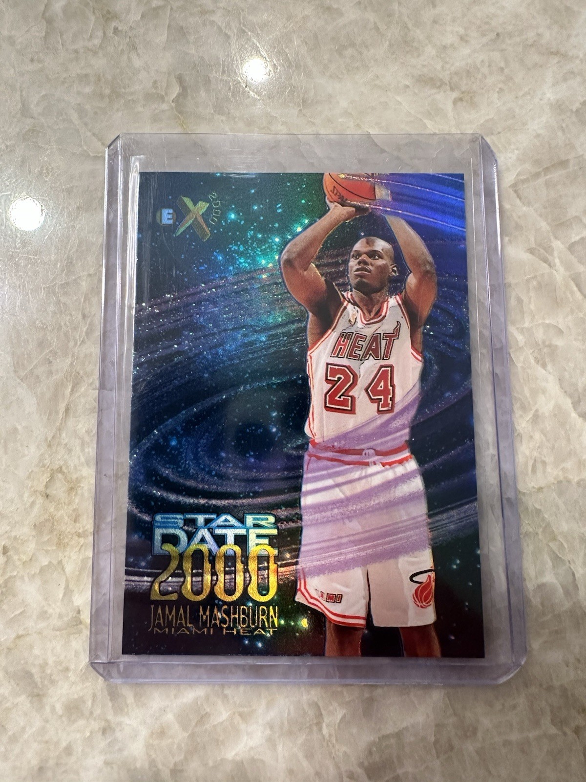 1996-97 Skybox EX-2000 Star Date 2000 Insert #11 Jamal Mashburn Miami Heat Card