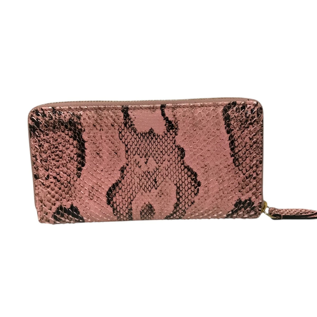 GUCCI Python leather long wallet 456117 Pink 1807… - image 2