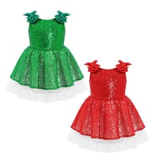 Baby Girls Sequins Christening Sparkling Photography Dresses Ceremony Wedding