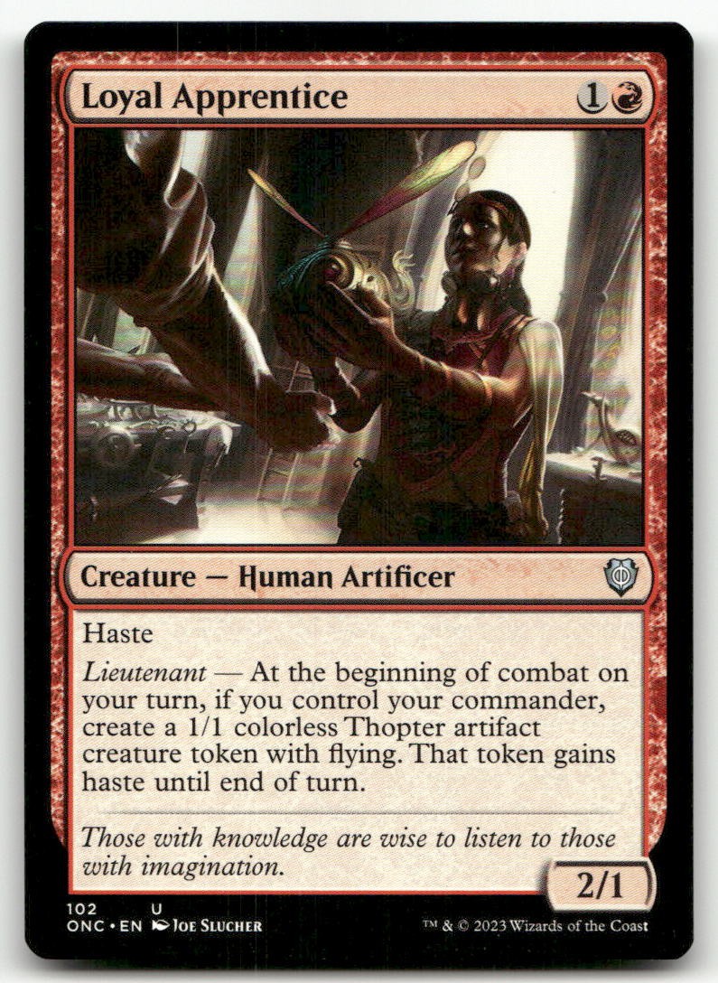 Loyal Apprentice #102 (NM) Phyrexia All Will Be One ONC Magic MTG