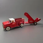 1960's Tonka Stake Pickup With Tonka Sanloader Red/White Original Condition