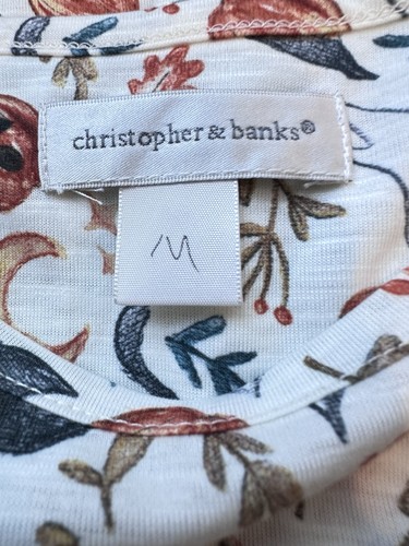 Christopher & Banks Womens Medium White Halloween Pattern Long Sleeved Cotton - Picture 6 of 6