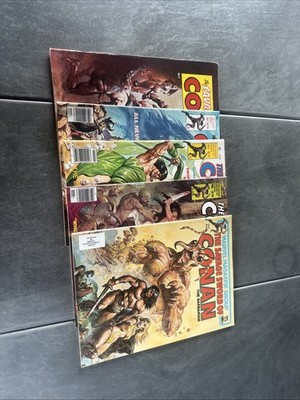 The Savage Sword of Conan Issues 2,36,42,49,70 VG Bagged/boarded