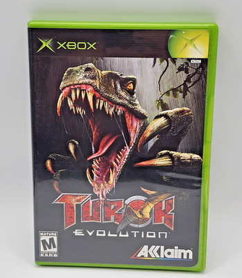 Turok: Evolution (Microsoft Xbox, 2002) COMPLETE IN BOX MINT BLACK LABEL