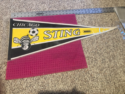 Grand Fanion Vintage Chicago Sting - Soccer - Wimpel - Club Américain