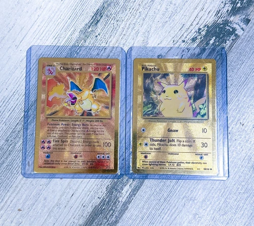 2021 Charizard & Pkachu  Celebrations Ultra Premium Collection Metal Cards
