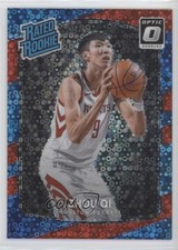 2017-18 Panini Donruss Optic Rated Rookie Fast Break Red Prizm 32/85 Zhou Qi 0ad