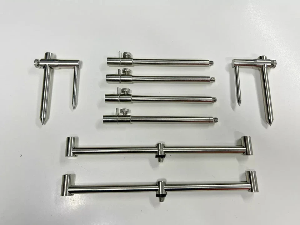 Singles storks buzz bar, bank sticks, stabilizers, 2 or 3 rod set up, Stainless - Image 4 of 4