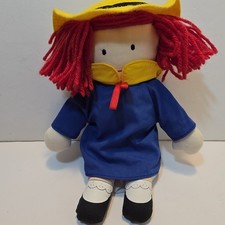 Eden Madeline Plush Rag Doll 1996 MPN 1241 Yellow Hat Blue Coat