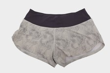 Vuori Omni Performance Short Women's Size Small Grey Dunes Print Lined Running