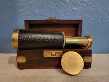 VTG Brass 4" inch Telescope in Wood Box