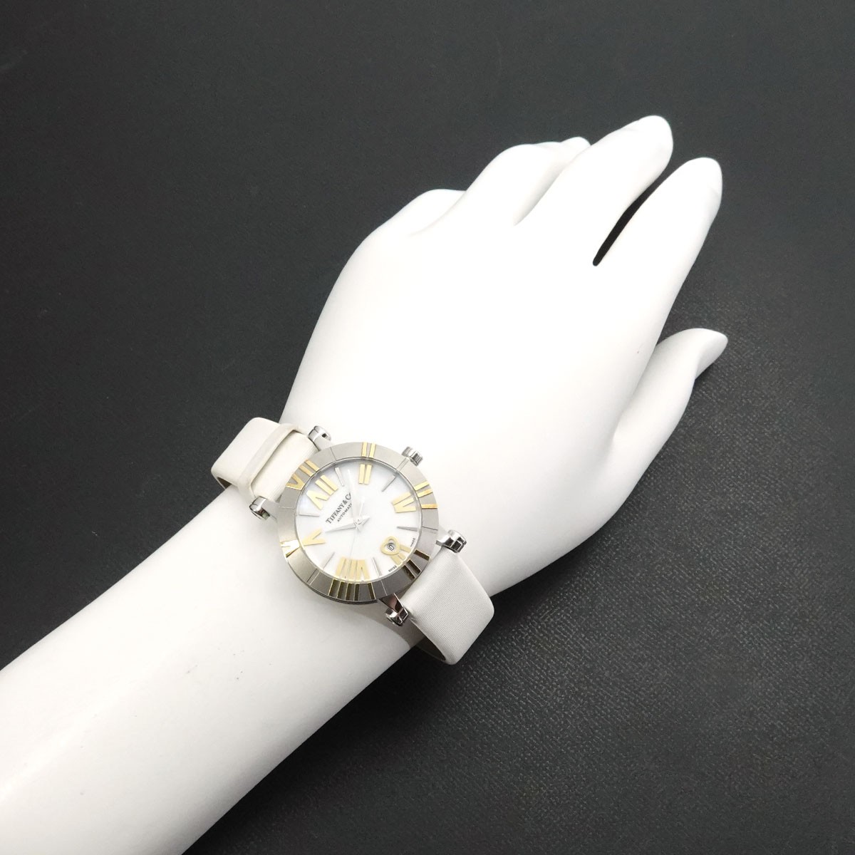 TIFFANY&Co. Atlas Z1300 68 16A20A41A Automatic Date White Ladies 90325673 image 4
