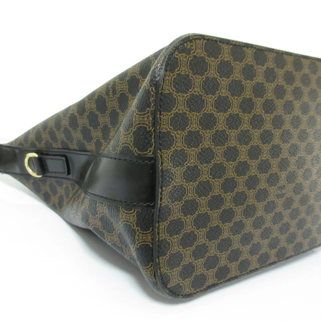 Borsa a mano Celine vintage modello macadam nera marrone donna abbigliamento