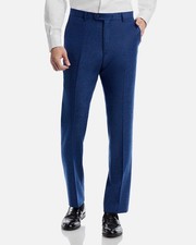 John Varvatos Men's Blue Street Donegal Slim-Fit Suit Pants Size 32