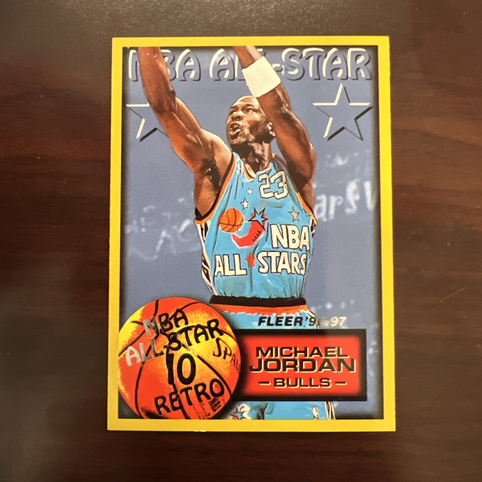 1996-97 Fleer #282 Michael Jordan NBA All-Star Retro Bulls Card
