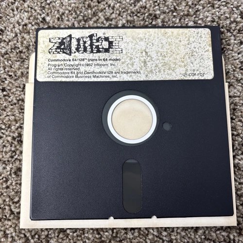 InfoCom Zork I Text Adventure Game Disk only Commodore 64 1983 Tested