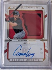 Connor Wong Rookie Patch Auto 2022 National Treasures /49