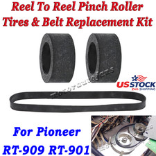 Reel To Reel Pinch Roller Tires Replacement Belt Kit For Pioneer RT-909 RT-901