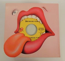 Rolling Stones -Ain't Too Proud To Beg/Dance Little Sister 45 1974 Tongue Sleeve