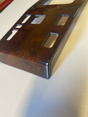Shifter Frame Panel Console For Mercedes W124 Burl Wood Handmade Walnut Color - Picture 2 of 6