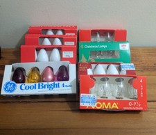 C-7 1/2 120V INDOOR OUTDOOR Christmas BULBS Noma and GE