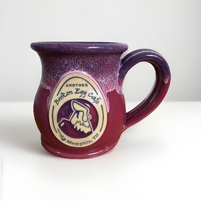 Deneen Pottery 10 oz Mug- Another Broken Egg Cafe - Memphis TN 2022 Purple Drip