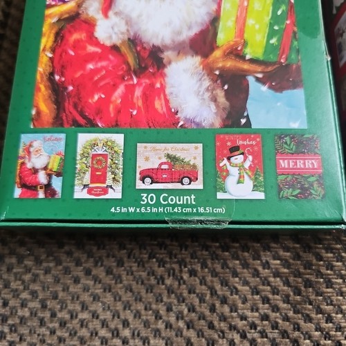 2 neue Vintage Boxen Weihnachtskarten Box 30 je 10 verschiedene Designs. - Bild 3 von 10