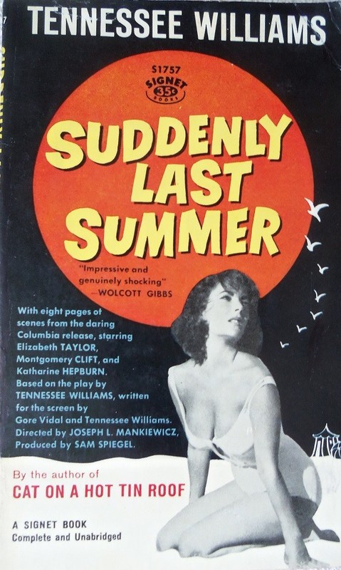Vintage Mys. PB - SIGNET # S1757 - SUDDENLY LAST SUMMER -Movie - E. TAYLOR - 60