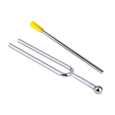Schlankes Design Edelstahl 440Hz A Stimmgabel mit Hammer für präzisen Klang