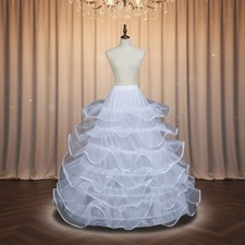 Adjustable Waist Petticoat Full Volume Crinoline Petticoat for Costume Wear