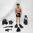 Vintage 1996 Hasbro GI Joe 12” Pawtucket Action Figure Navy Seal Diver Toy