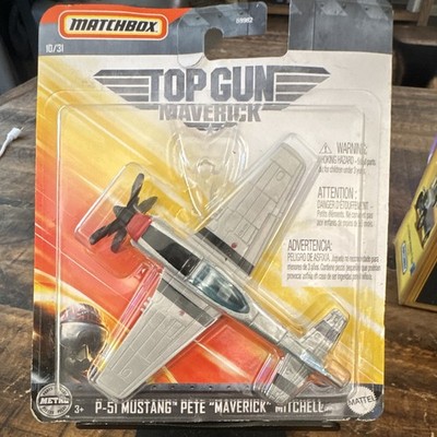 Matchbox Top Gun Maverick P-51 Mustang Pete Mitchell Aircraft Diecast Sealed - C