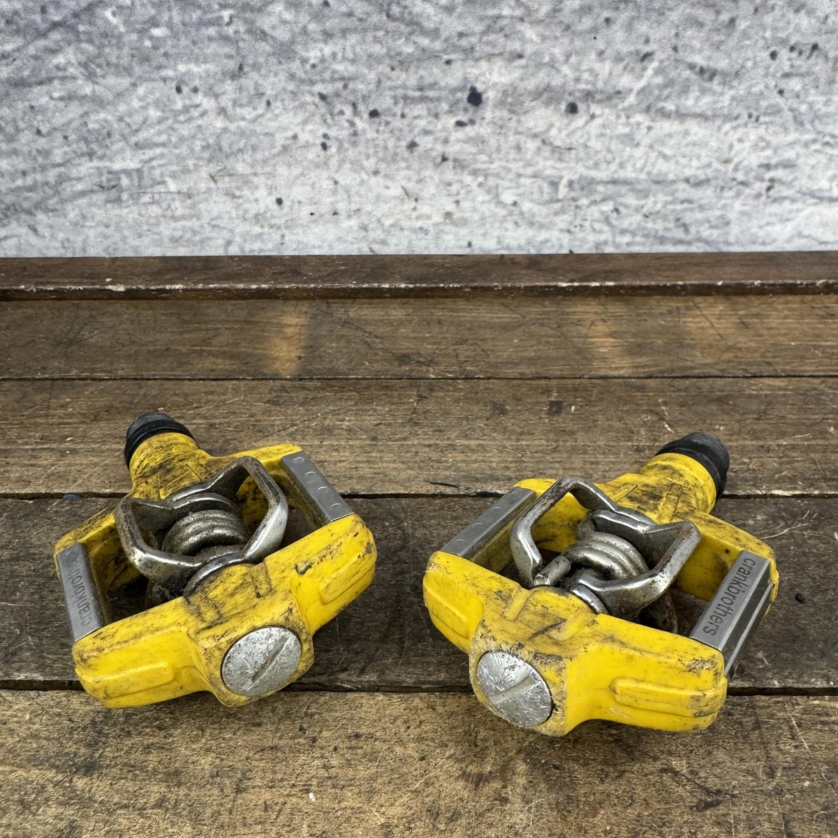 Crankbrothers Candy Clipless MTB Bike Pedals 9/16 Yellow Pair