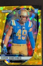 2025 Panini Prizm Draft Picks - Carson Schwesinger #137 Gold Ice Prizm (RC)