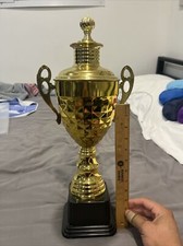 Large Gold Trophy Award 8.5 x 5.75 x 19 Inches WITHOUT RIBBONS 