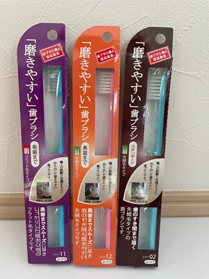 Easy to polish A toothbrush Made in Japan made by toothbrysh craftsmen 3sets