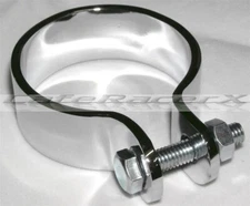 1-3/4" Exhaust Clamp 45mm Chrome Motorcycle Exhaust Muffler Clamp Universal