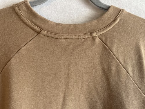 BB DAKOTA Women's Medium Tan French Terry Oversized Crewneck Sweatshirt EUC - Picture 5 of 5