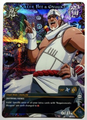Naruto TCG CCG Collectible Card Game Foil New Prism 339 Killer Bee Card