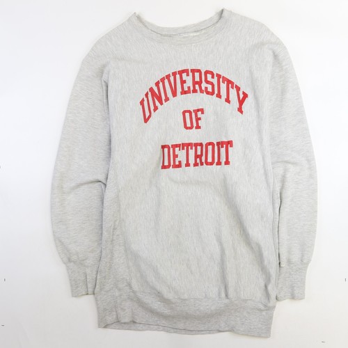Vintage University Detroit Champion Reverse Weave Sweatshirt Size XL 90s
