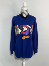 Vintage Land N Sea Mickey Unlimited Minnie Daisy Sweatshirt 22 24W Double Collar