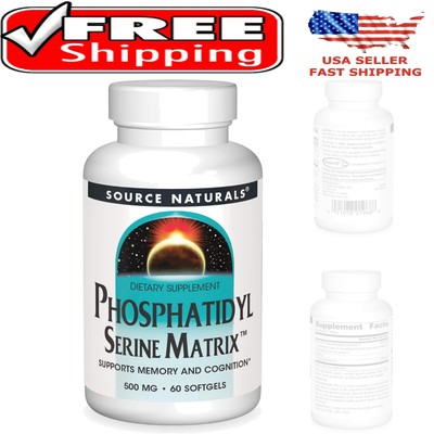Memory and Cognition Boosting Softgels - Phosphatidyl Serine 60ct Bottle