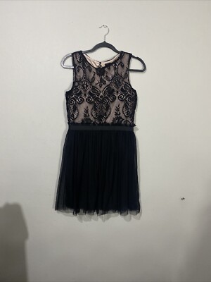 As U Wish Dress Black Dress With Lace On Top Size M | eBay