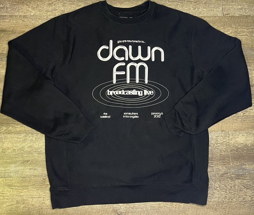 THE Weeknd Dawn FM Broadcasting Live Crewneck Sweater Size 2XL
