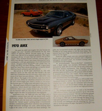 1970 Amc Amx Specs Info Photo Print 70 390 360 Code 391-392