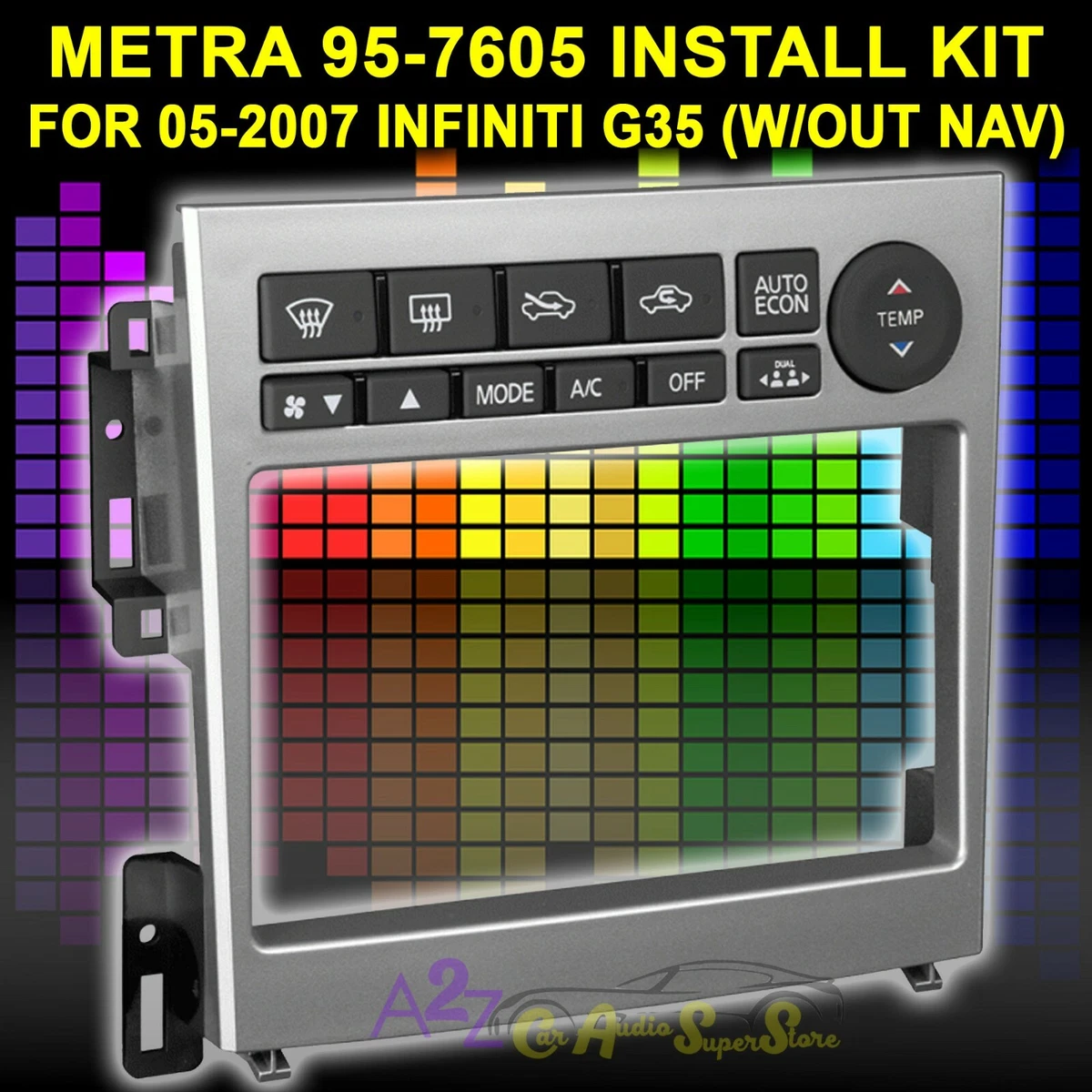 METRA 95 7605 DOUBLE DIN STEREO INSTALLATION DASH KIT FOR SELECT